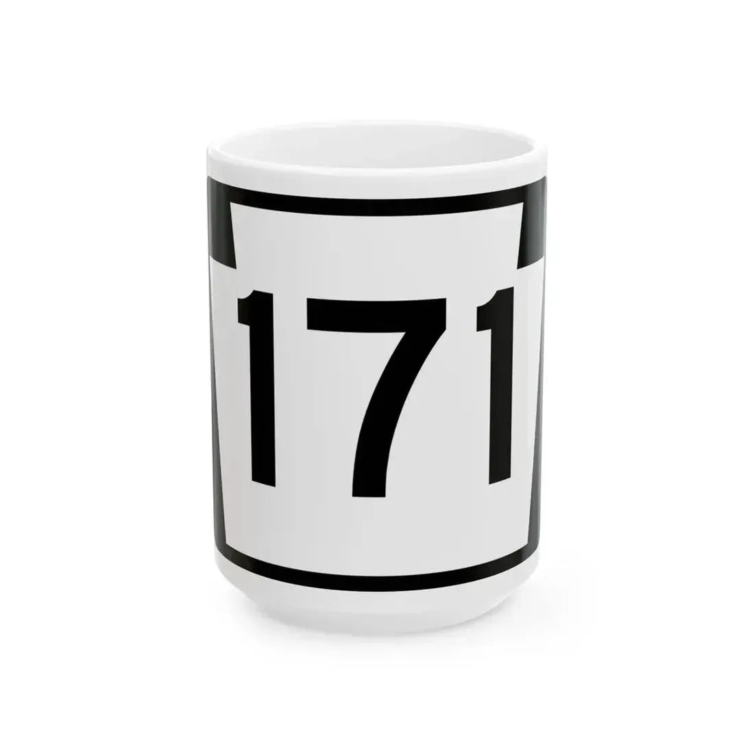PA-171 (Pennsylvania) (Road Sign) White Coffee Mug 15oz - Go Mug Yourself