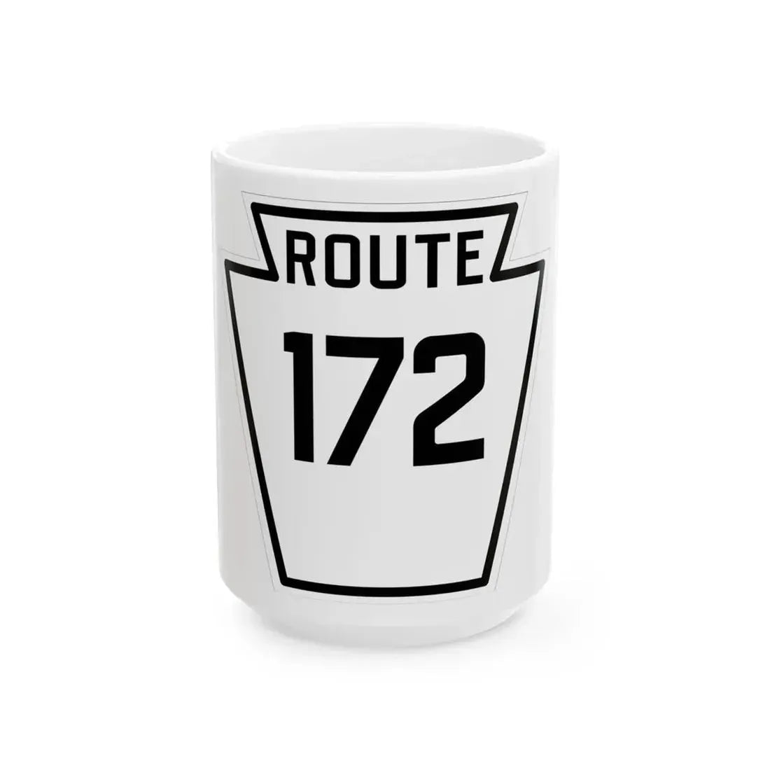 PA-172 1926 (Pennsylvania) (Road Sign) White Coffee Mug 15oz - Go Mug Yourself