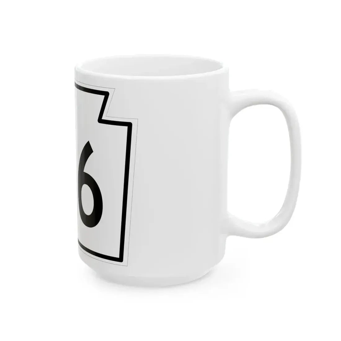 PA-176 1962 (Pennsylvania) (Road Sign) White Coffee Mug - Go Mug Yourself