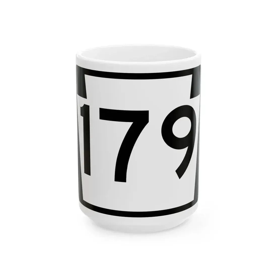 PA-179 (Pennsylvania) (Road Sign) White Coffee Mug 15oz - Go Mug Yourself