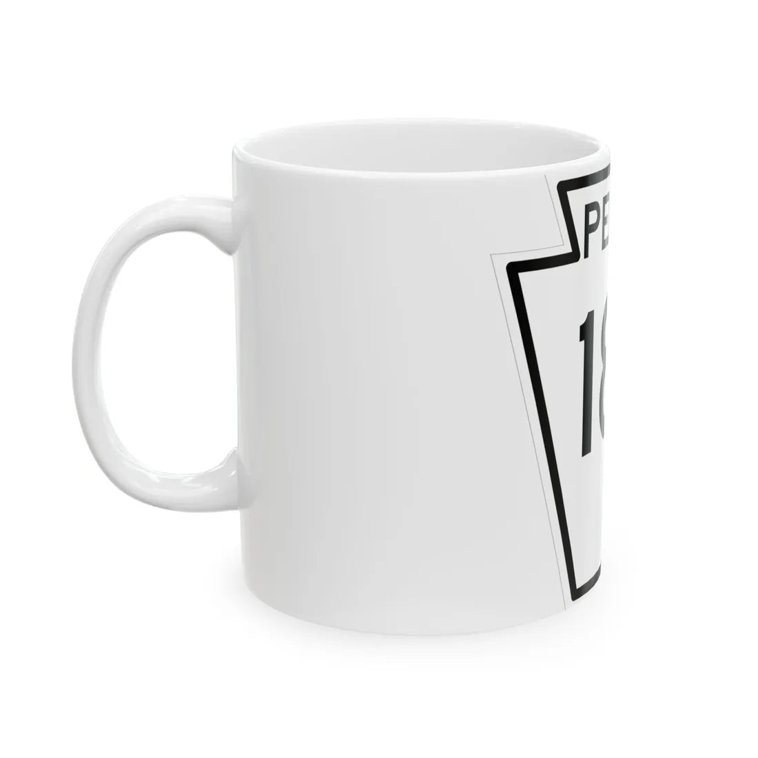 PA-184 1948 (Pennsylvania) (Road Sign) White Coffee Mug - Go Mug Yourself