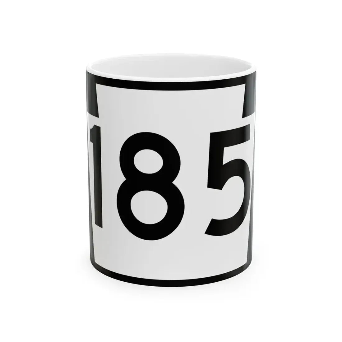 PA-185 (Pennsylvania) (Road Sign) White Coffee Mug 11oz - Go Mug Yourself