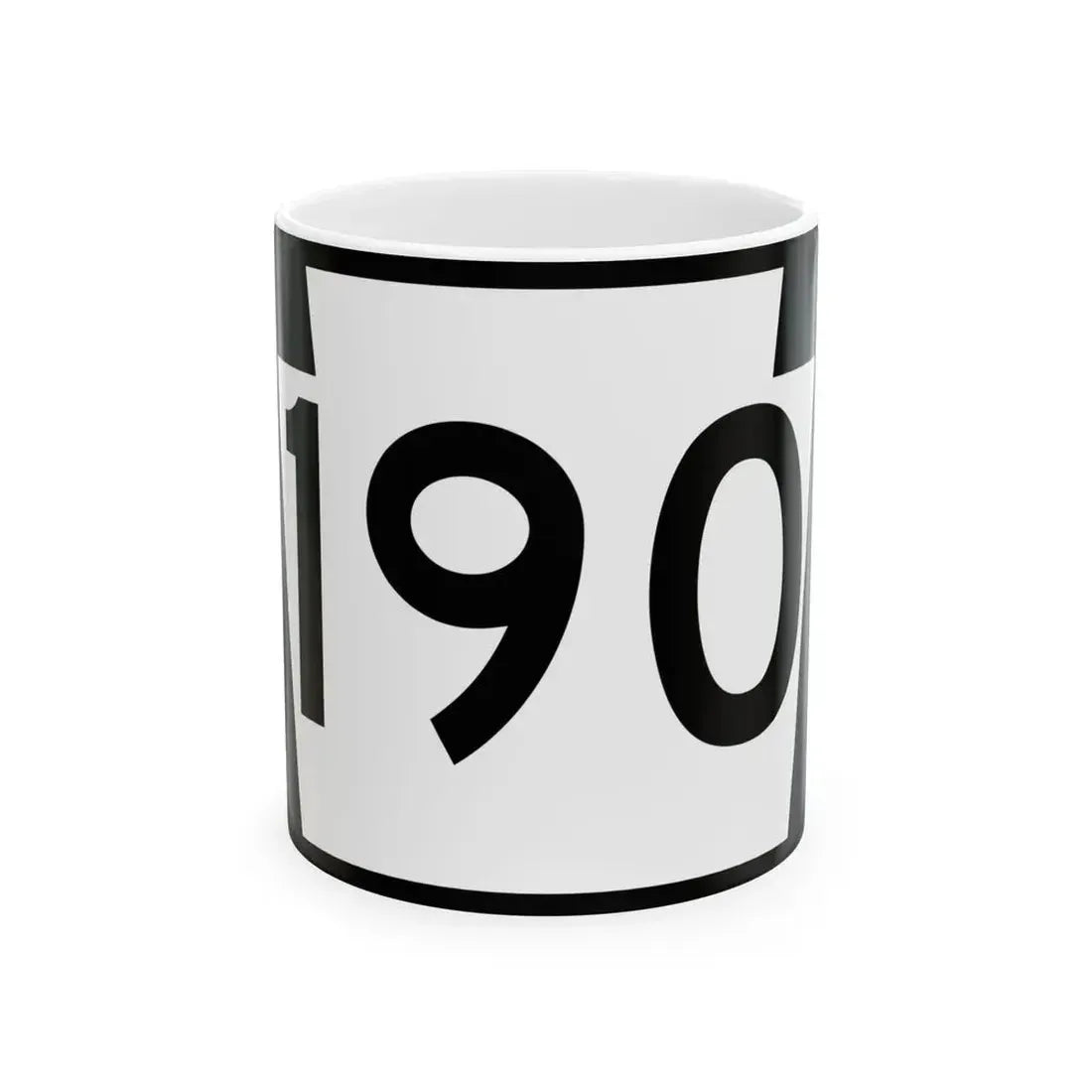 PA-190 (Pennsylvania) (Road Sign) White Coffee Mug 11oz - Go Mug Yourself