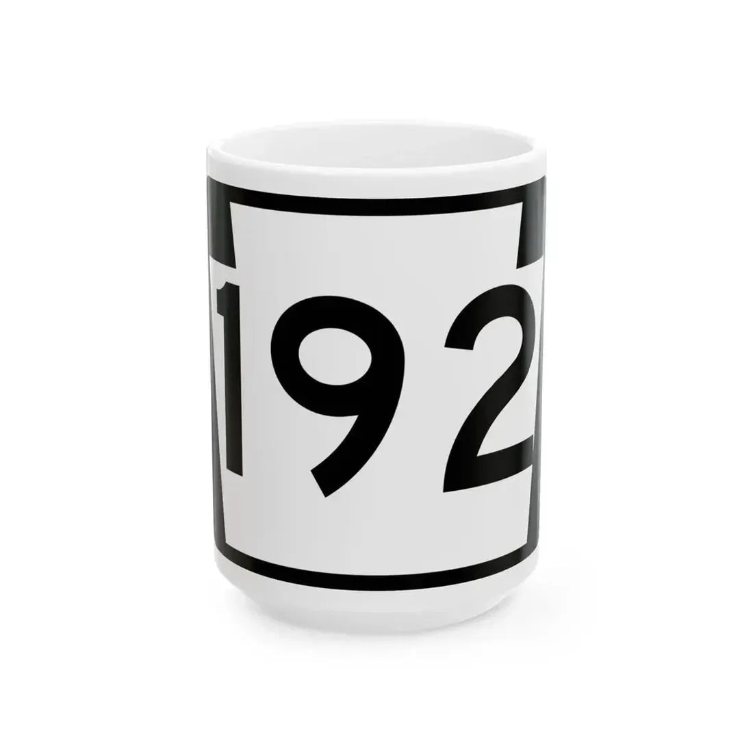 PA-192 (Pennsylvania) (Road Sign) White Coffee Mug 15oz - Go Mug Yourself