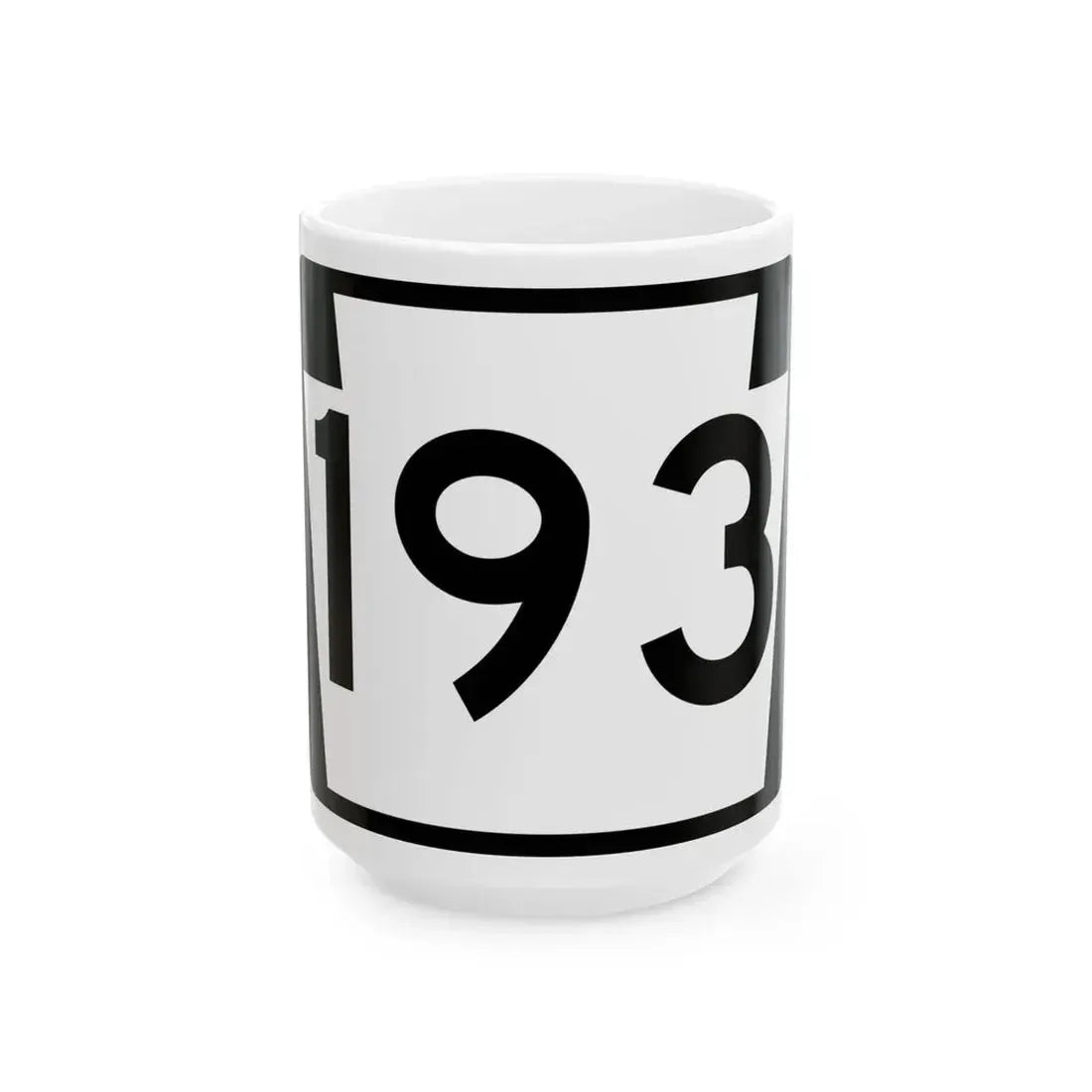 PA-193 (Pennsylvania) (Road Sign) White Coffee Mug 15oz - Go Mug Yourself