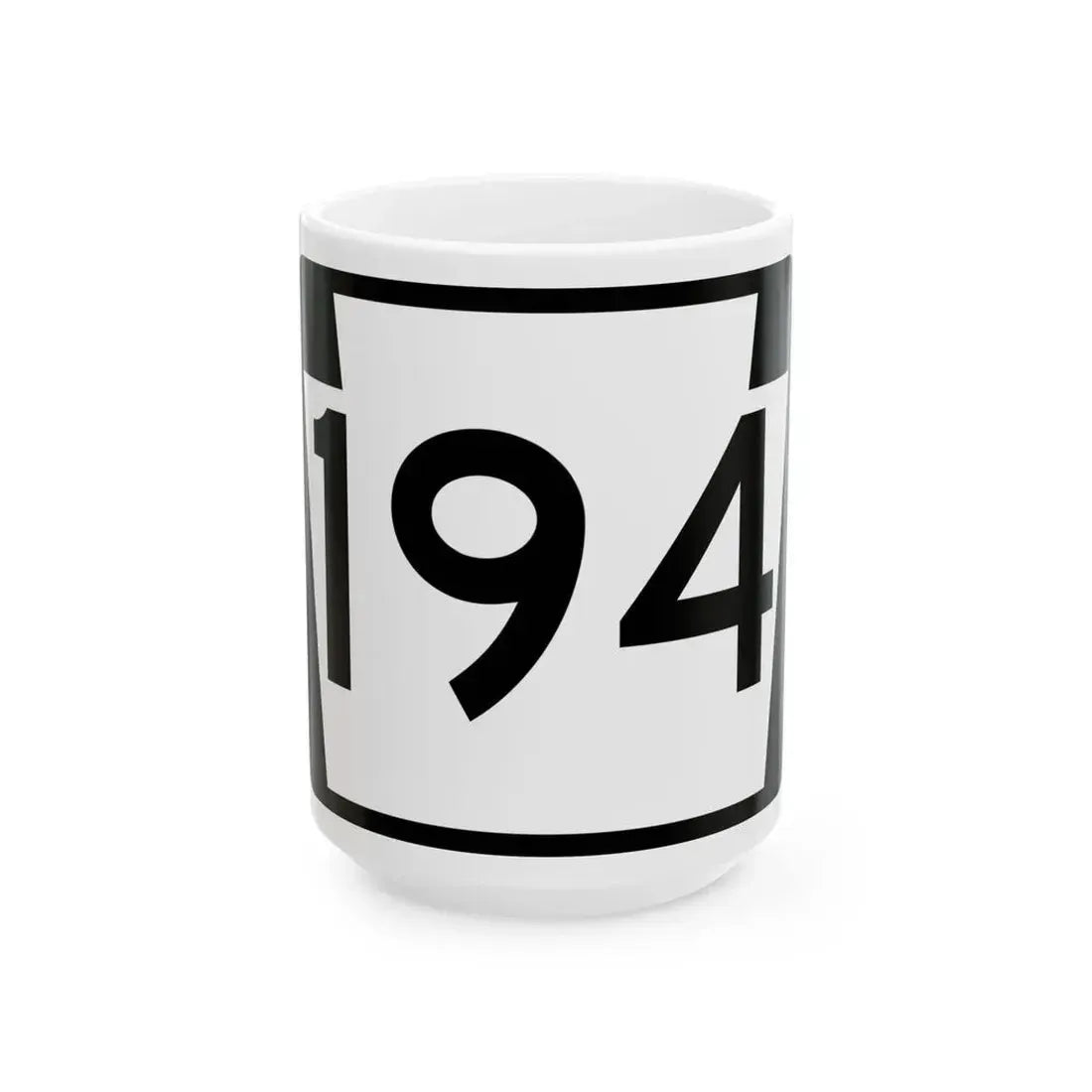 PA-194 (Pennsylvania) (Road Sign) White Coffee Mug 15oz - Go Mug Yourself