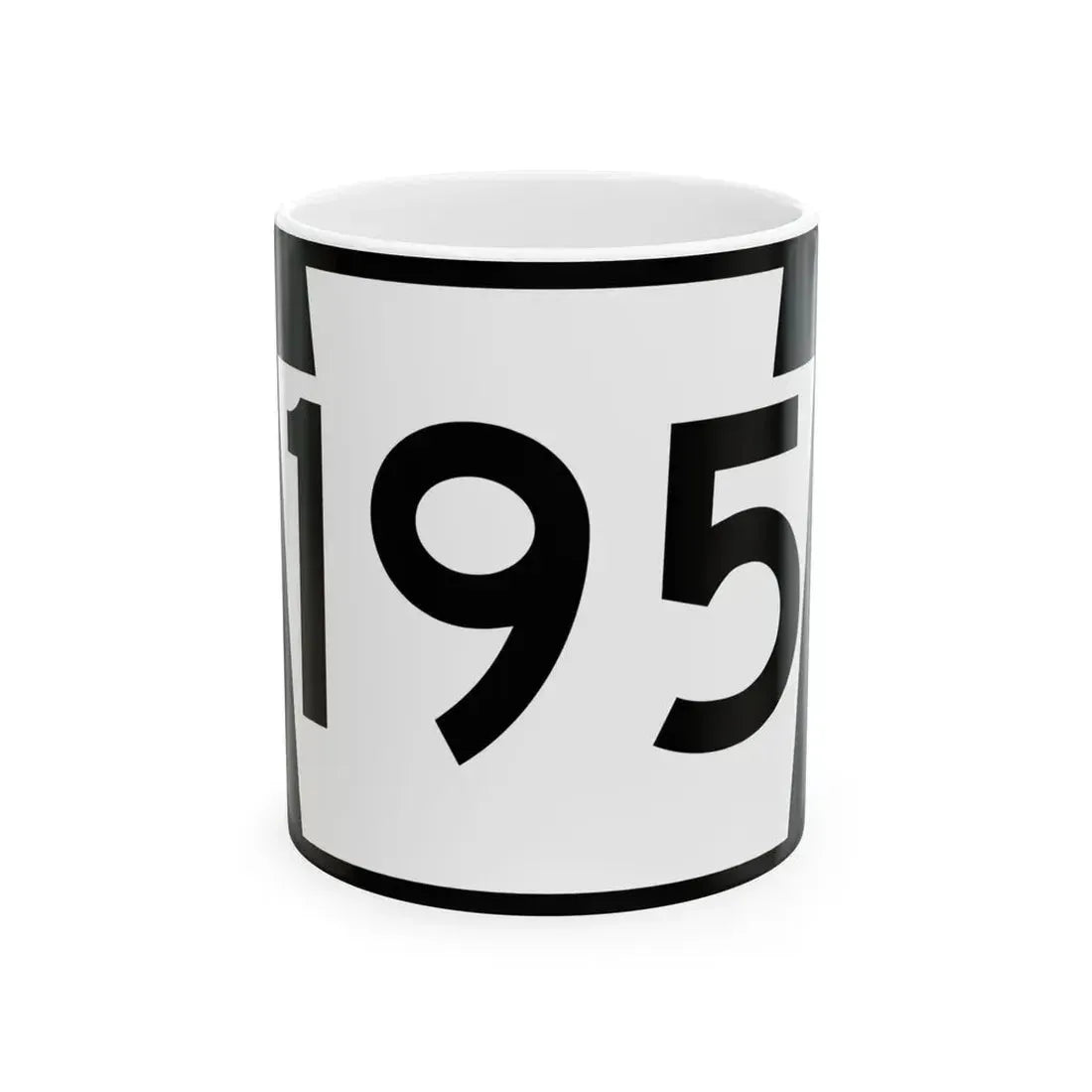 PA-195 (Pennsylvania) (Road Sign) White Coffee Mug 11oz - Go Mug Yourself