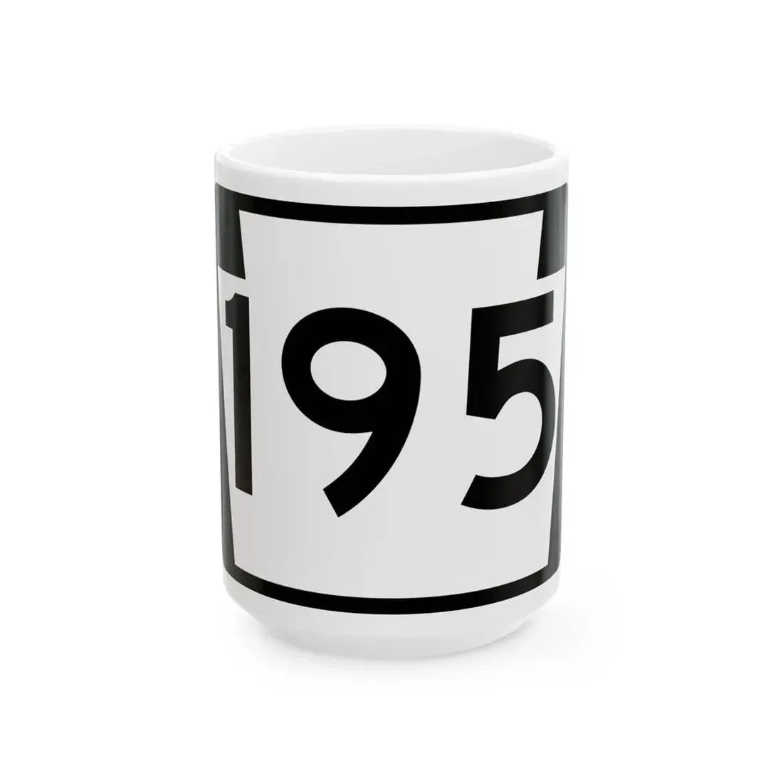 PA-195 (Pennsylvania) (Road Sign) White Coffee Mug 15oz - Go Mug Yourself