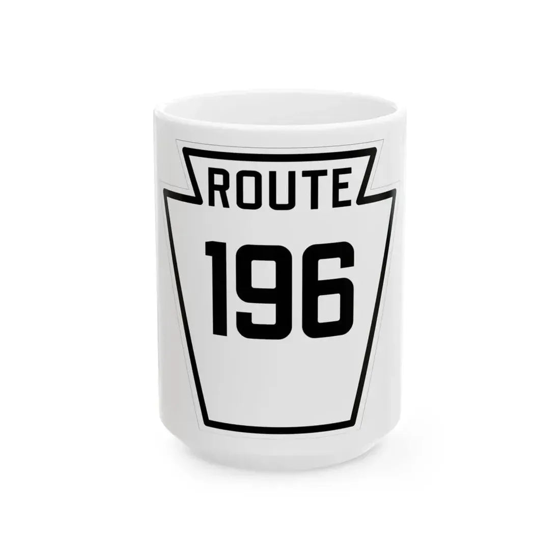 PA-196 1926 (Pennsylvania) (Road Sign) White Coffee Mug 15oz - Go Mug Yourself