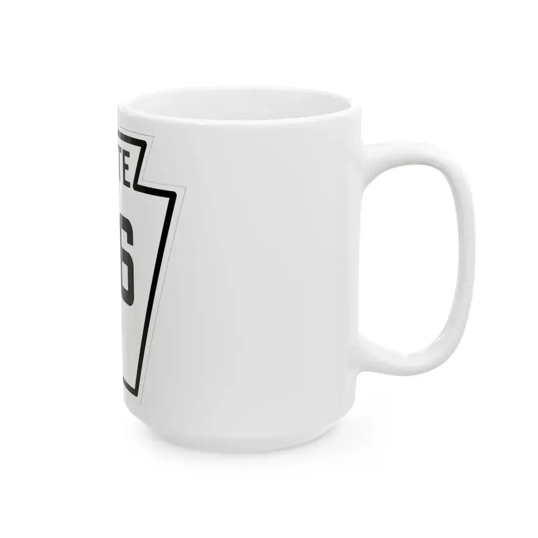 PA-196 1926 (Pennsylvania) (Road Sign) White Coffee Mug - Go Mug Yourself
