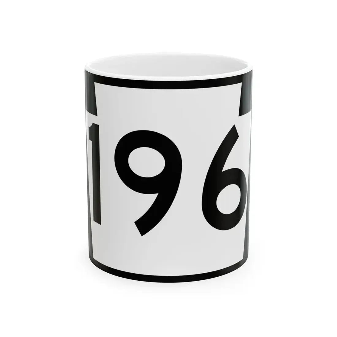 PA-196 (Pennsylvania) (Road Sign) White Coffee Mug 11oz - Go Mug Yourself