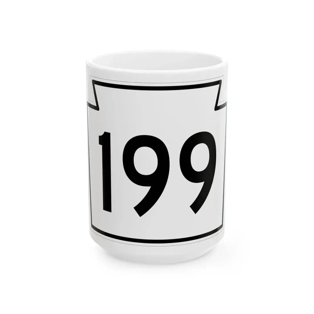 PA-199 1962 (Pennsylvania) (Road Sign) White Coffee Mug 15oz - Go Mug Yourself