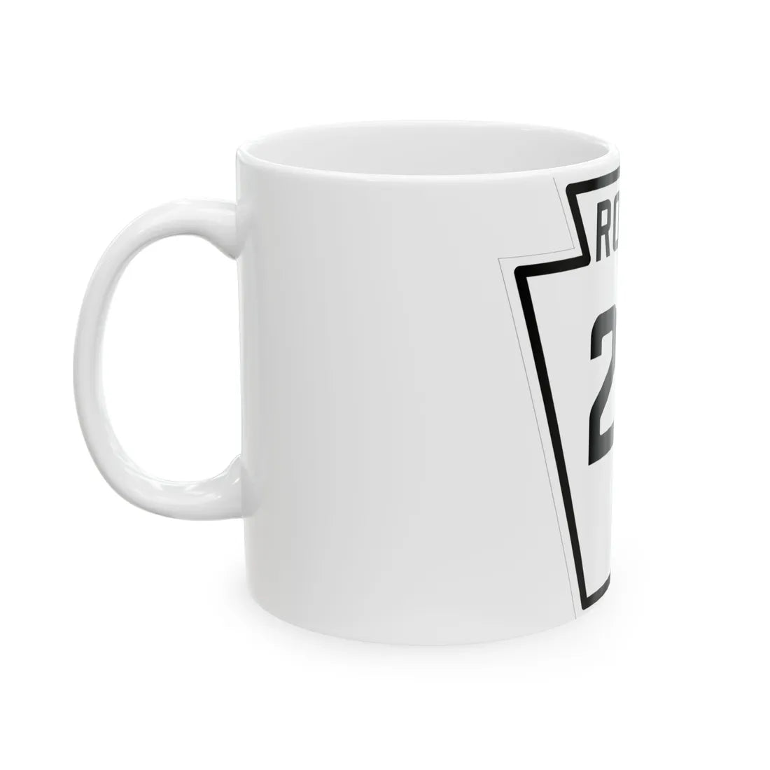 PA-201 1926 (Pennsylvania) (Road Sign) White Coffee Mug - Go Mug Yourself