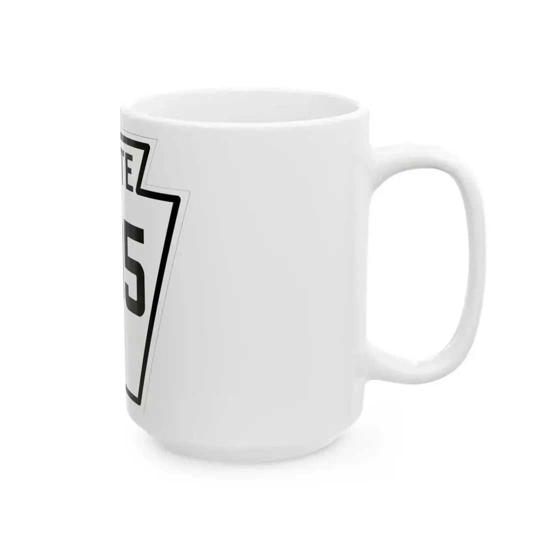 PA-205 1926 (Pennsylvania) (Road Sign) White Coffee Mug - Go Mug Yourself