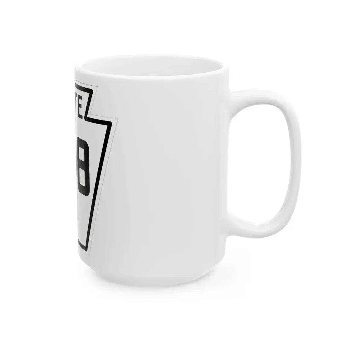 PA-208 1926 (Pennsylvania) (Road Sign) White Coffee Mug - Go Mug Yourself