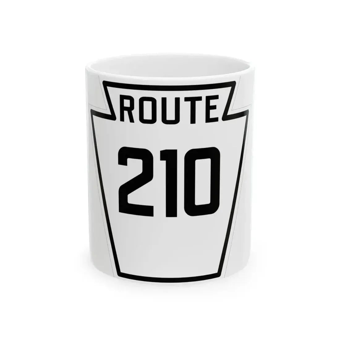 PA-210 1926 (Pennsylvania) (Road Sign) White Coffee Mug 11oz - Go Mug Yourself