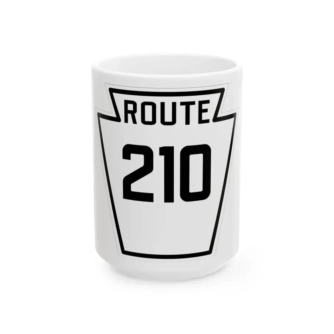 PA-210 1926 (Pennsylvania) (Road Sign) White Coffee Mug 15oz - Go Mug Yourself