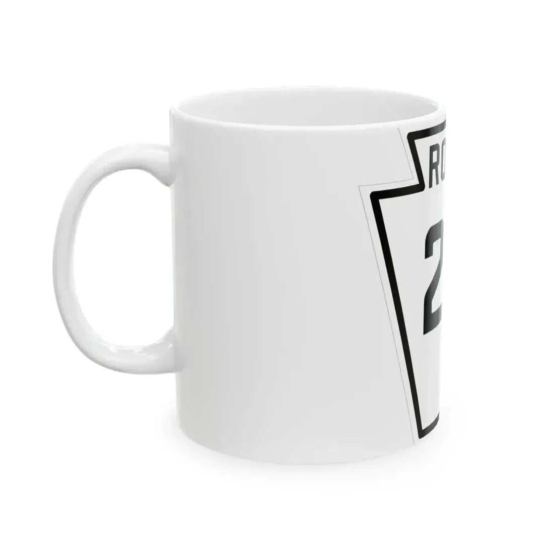 PA-213 1926 (Pennsylvania) (Road Sign) White Coffee Mug - Go Mug Yourself
