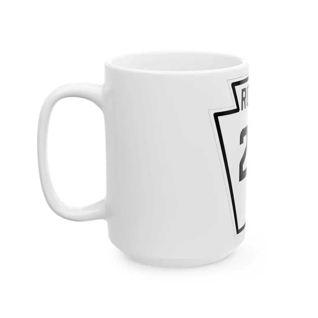 PA-214 1926 (Pennsylvania) (Road Sign) White Coffee Mug - Go Mug Yourself