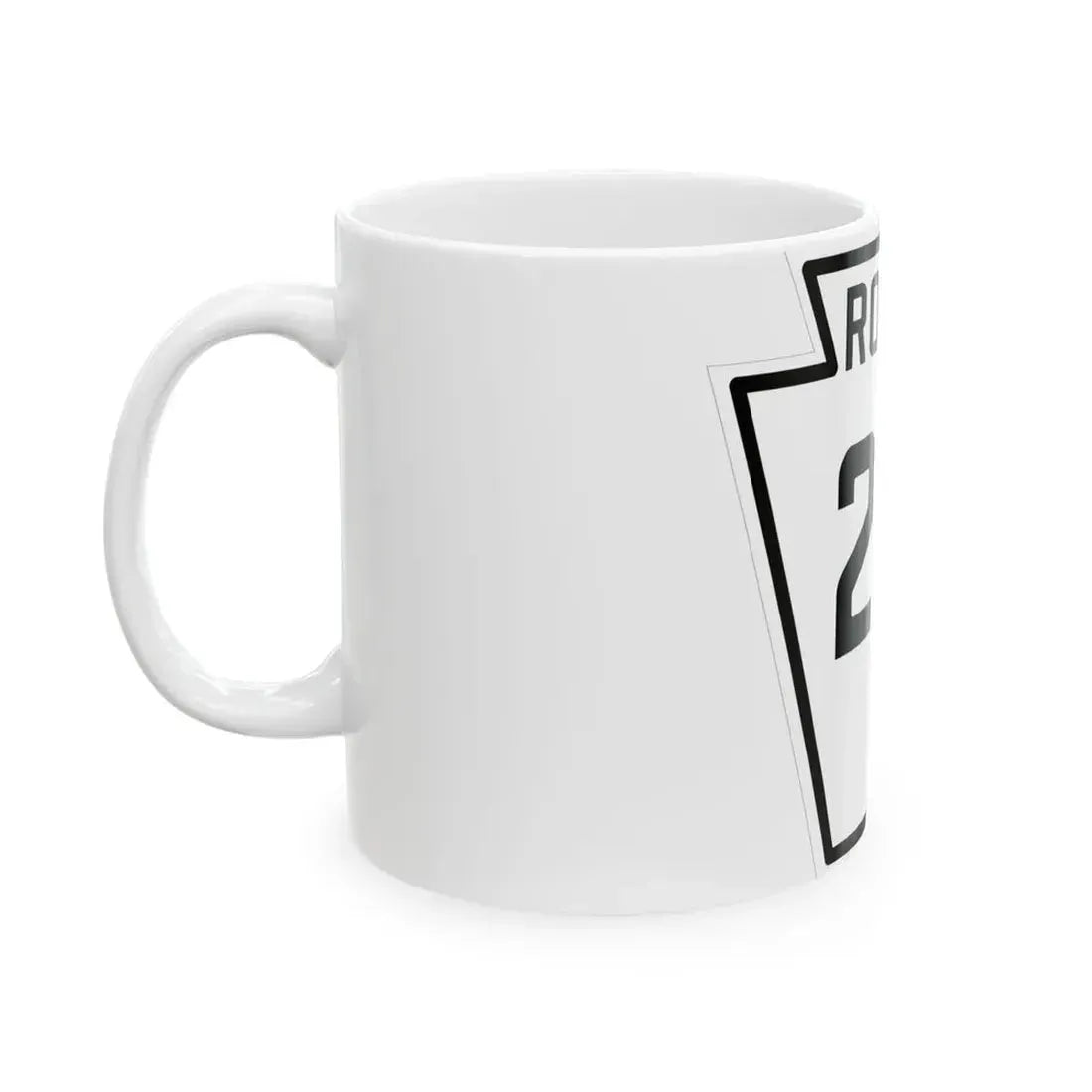 PA-215 1926 (Pennsylvania) (Road Sign) White Coffee Mug - Go Mug Yourself