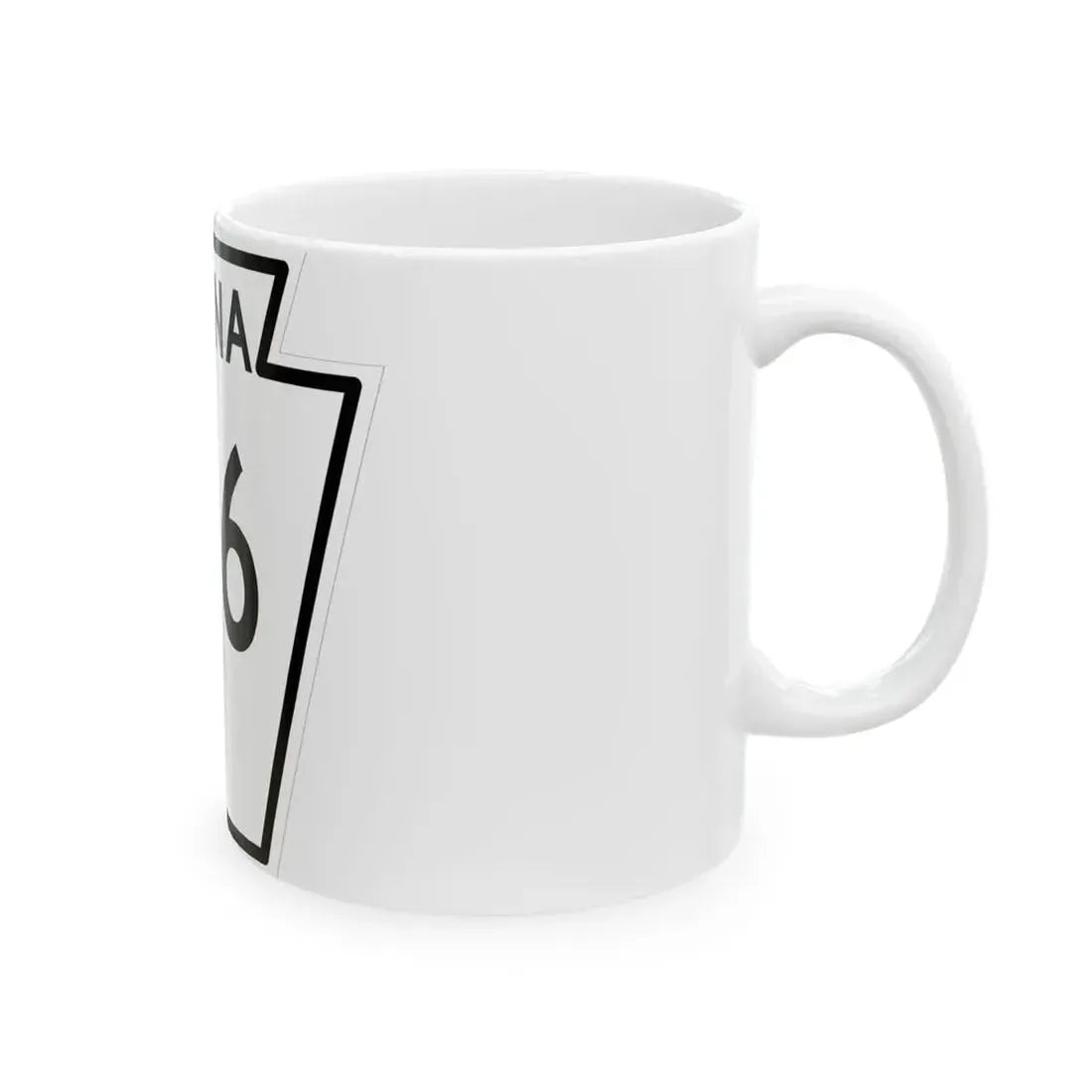PA-216 1948 (Pennsylvania) (Road Sign) White Coffee Mug - Go Mug Yourself