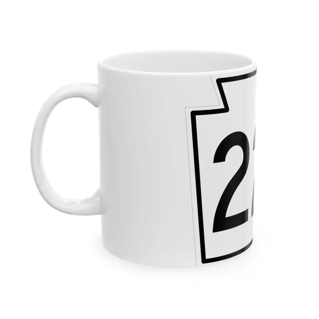 PA-223 1962 (Pennsylvania) (Road Sign) White Coffee Mug - Go Mug Yourself