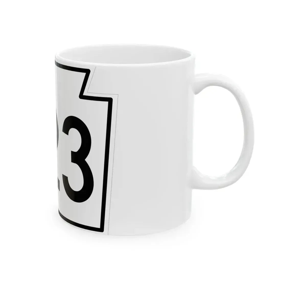 PA-223 1962 (Pennsylvania) (Road Sign) White Coffee Mug - Go Mug Yourself