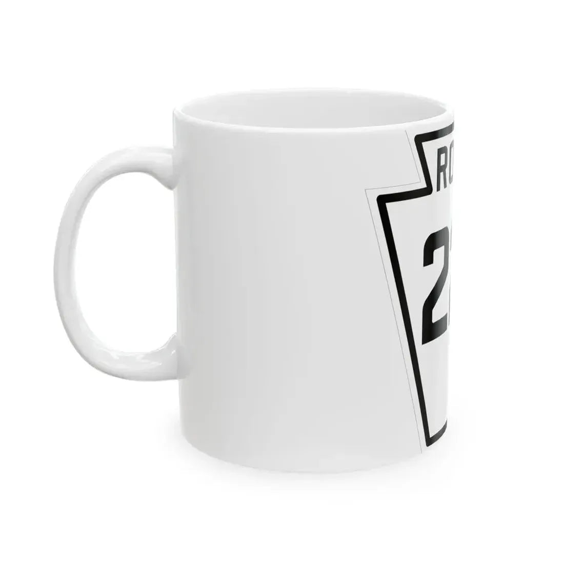 PA-224 1926 (Pennsylvania) (Road Sign) White Coffee Mug - Go Mug Yourself