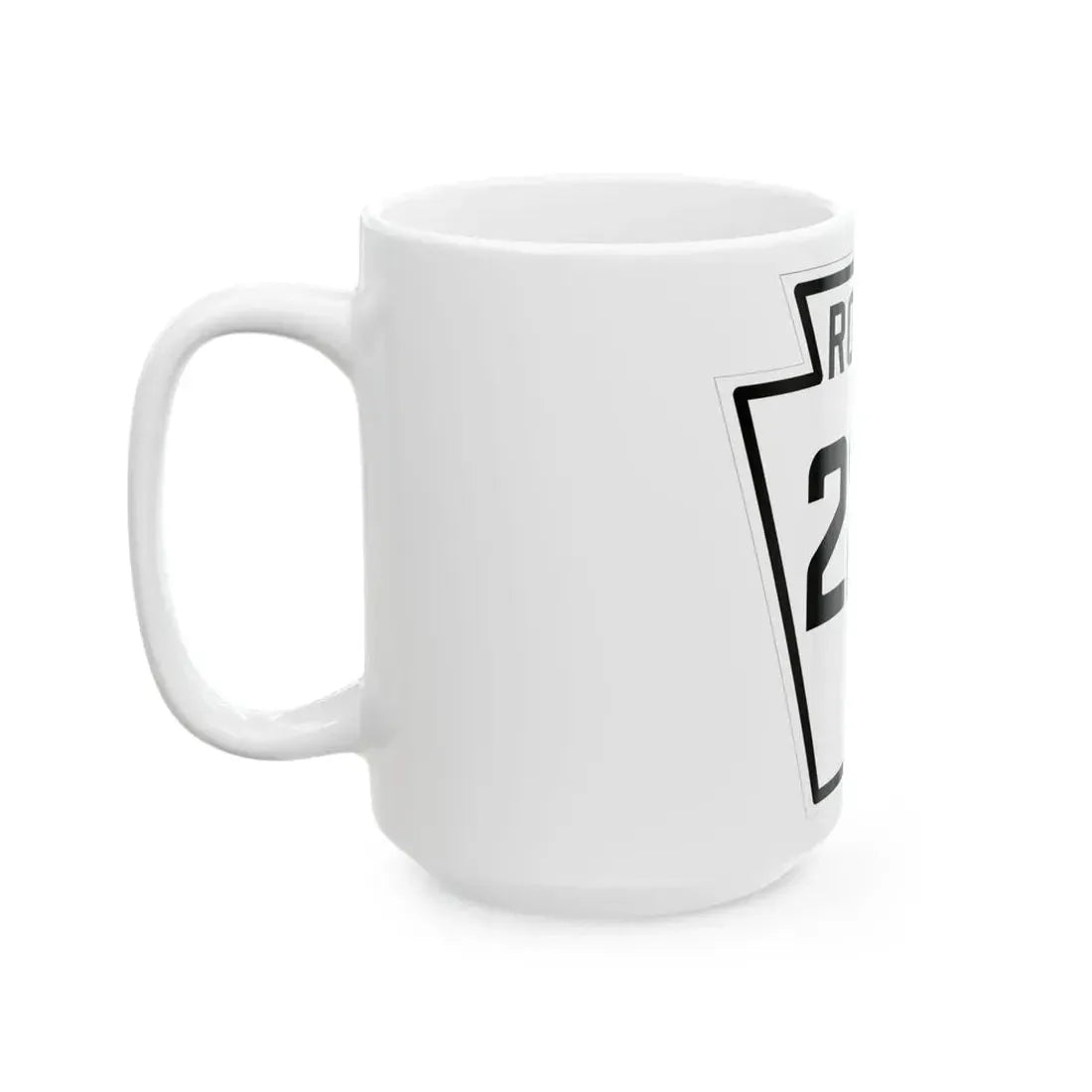 PA-224 1926 (Pennsylvania) (Road Sign) White Coffee Mug - Go Mug Yourself