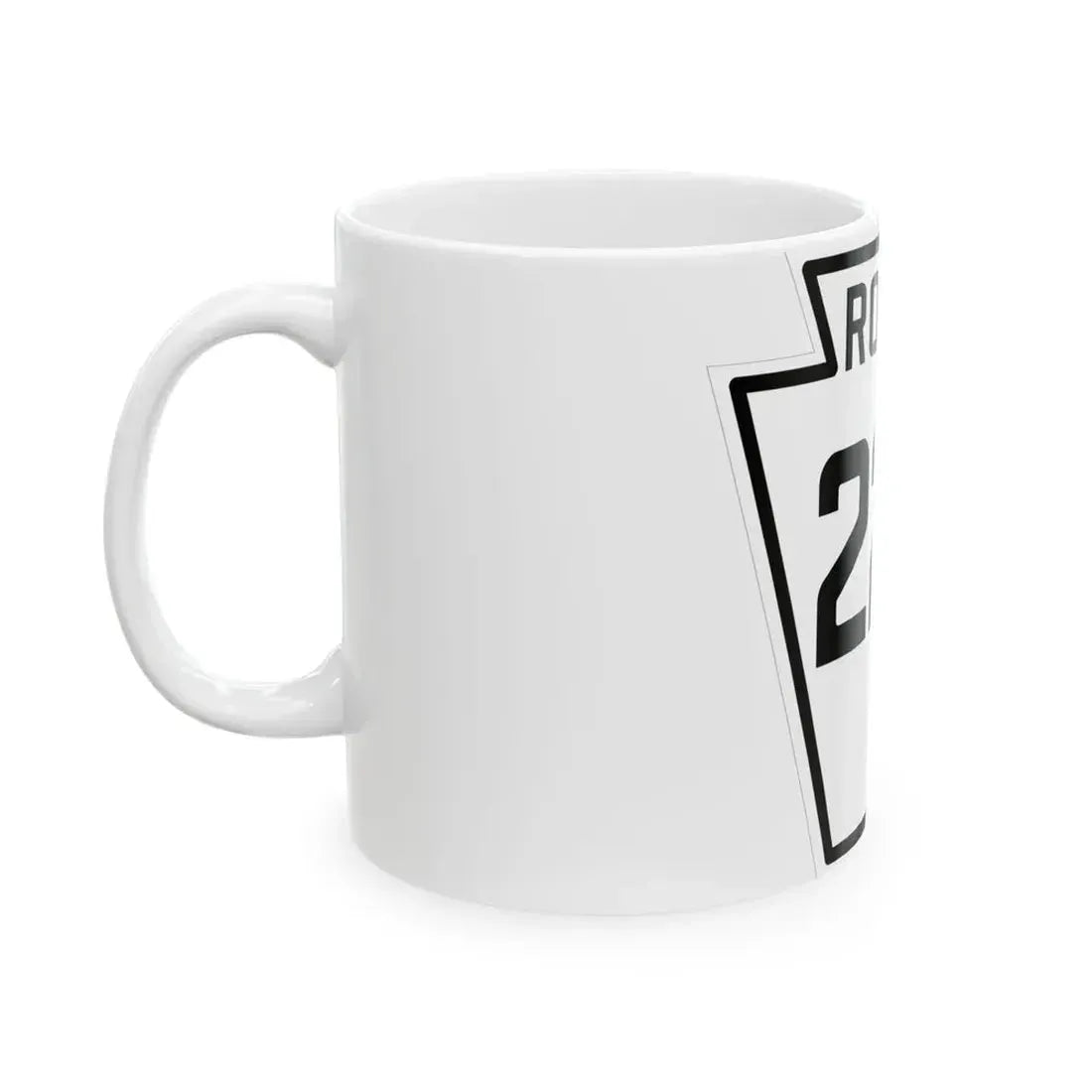 PA-225 1926 (Pennsylvania) (Road Sign) White Coffee Mug - Go Mug Yourself