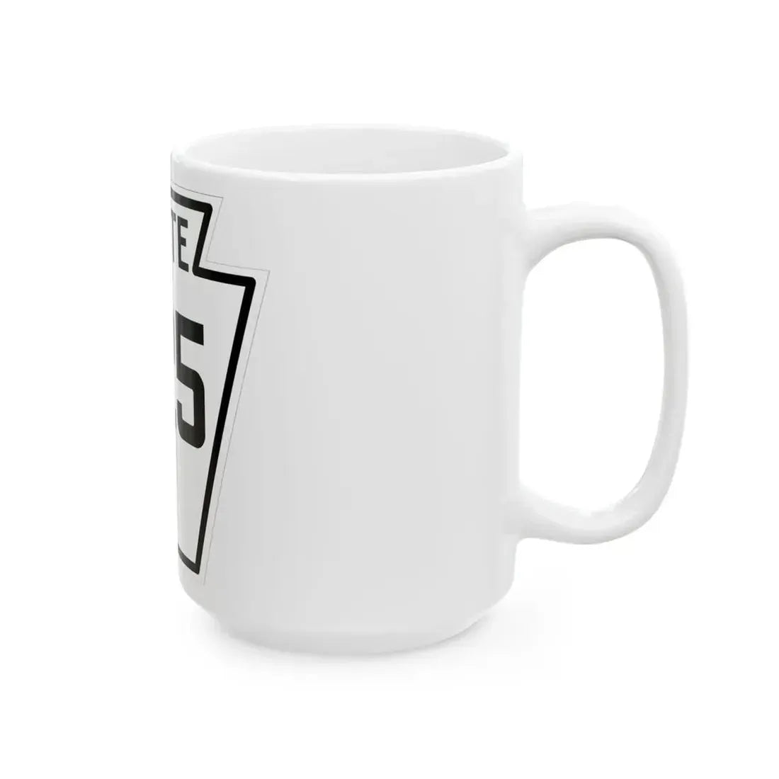 PA-225 1926 (Pennsylvania) (Road Sign) White Coffee Mug - Go Mug Yourself