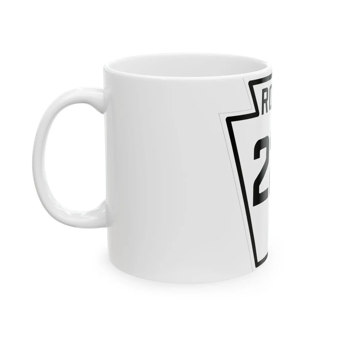 PA-227 1926 (Pennsylvania) (Road Sign) White Coffee Mug - Go Mug Yourself