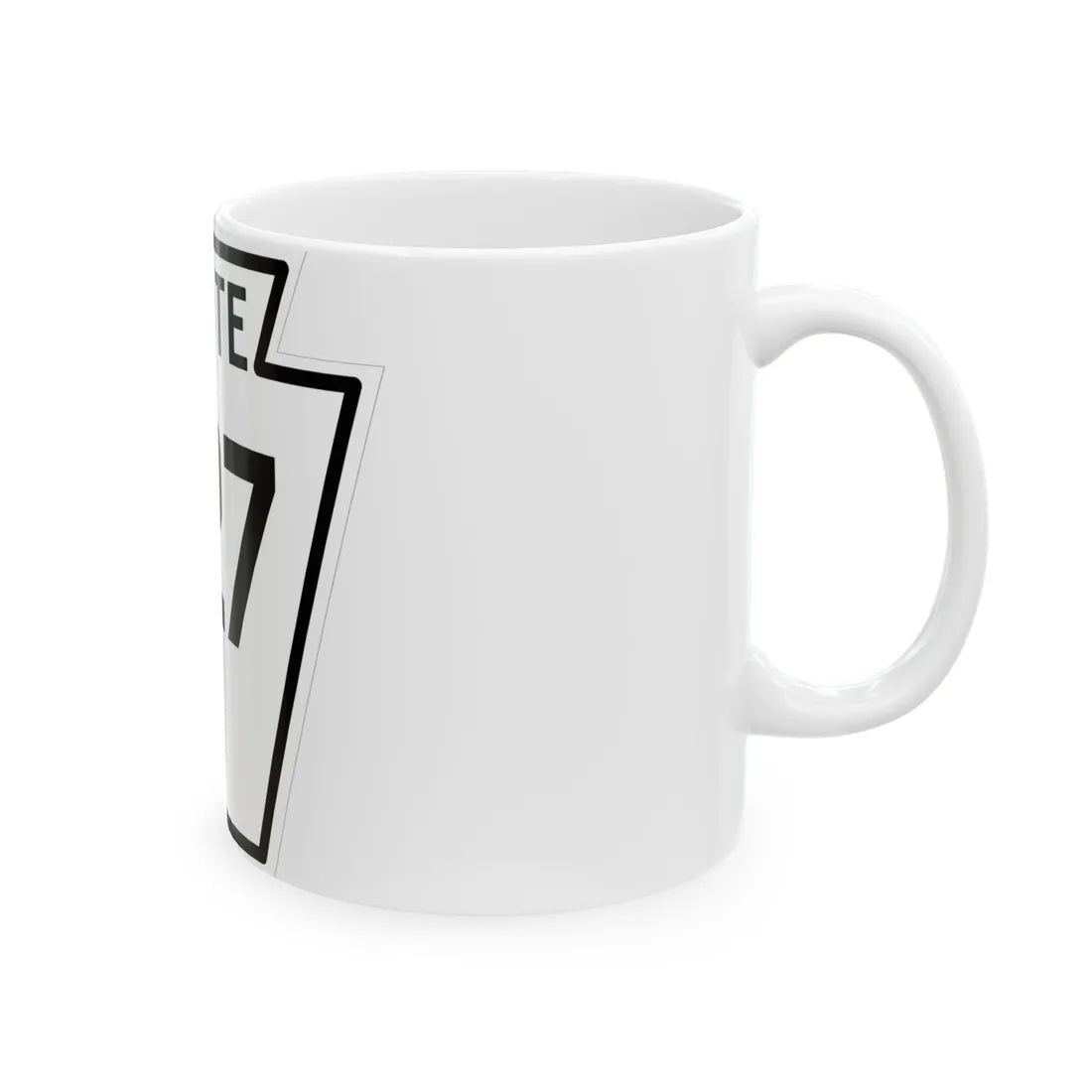 PA-227 1926 (Pennsylvania) (Road Sign) White Coffee Mug - Go Mug Yourself