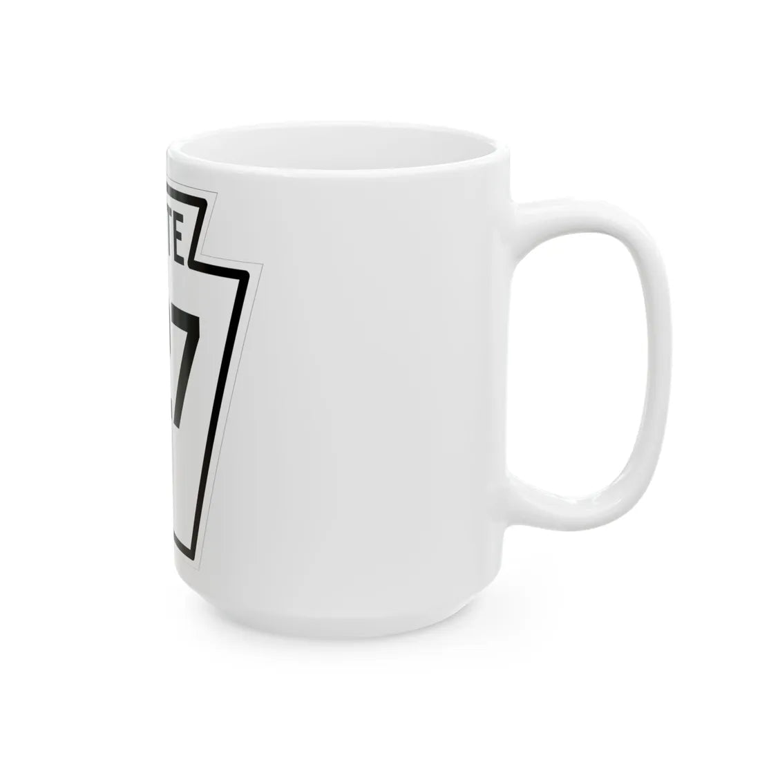 PA-227 1926 (Pennsylvania) (Road Sign) White Coffee Mug - Go Mug Yourself