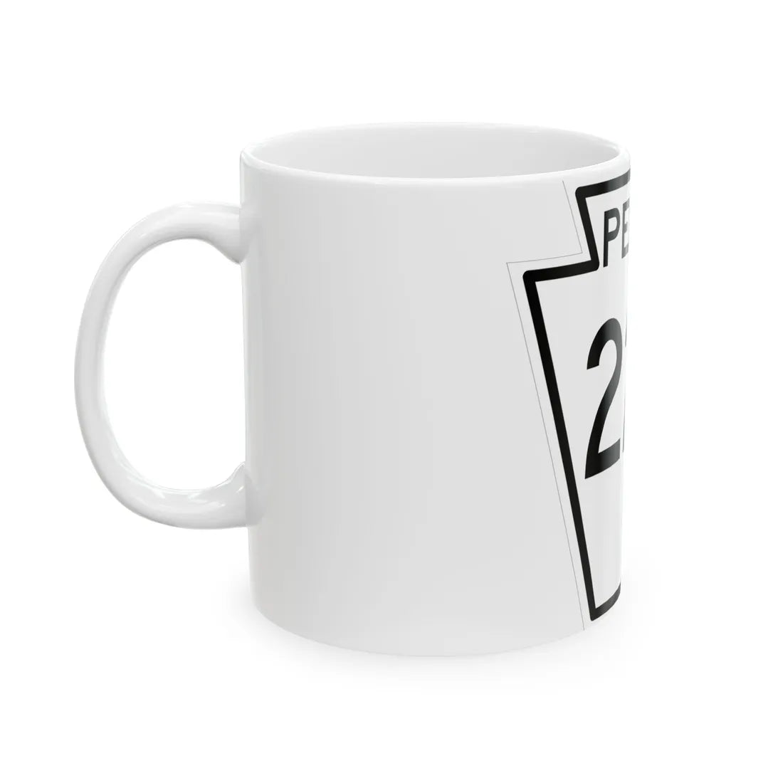 PA-227 1948 (Pennsylvania) (Road Sign) White Coffee Mug - Go Mug Yourself