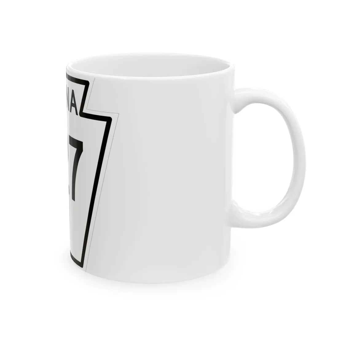 PA-227 1948 (Pennsylvania) (Road Sign) White Coffee Mug - Go Mug Yourself