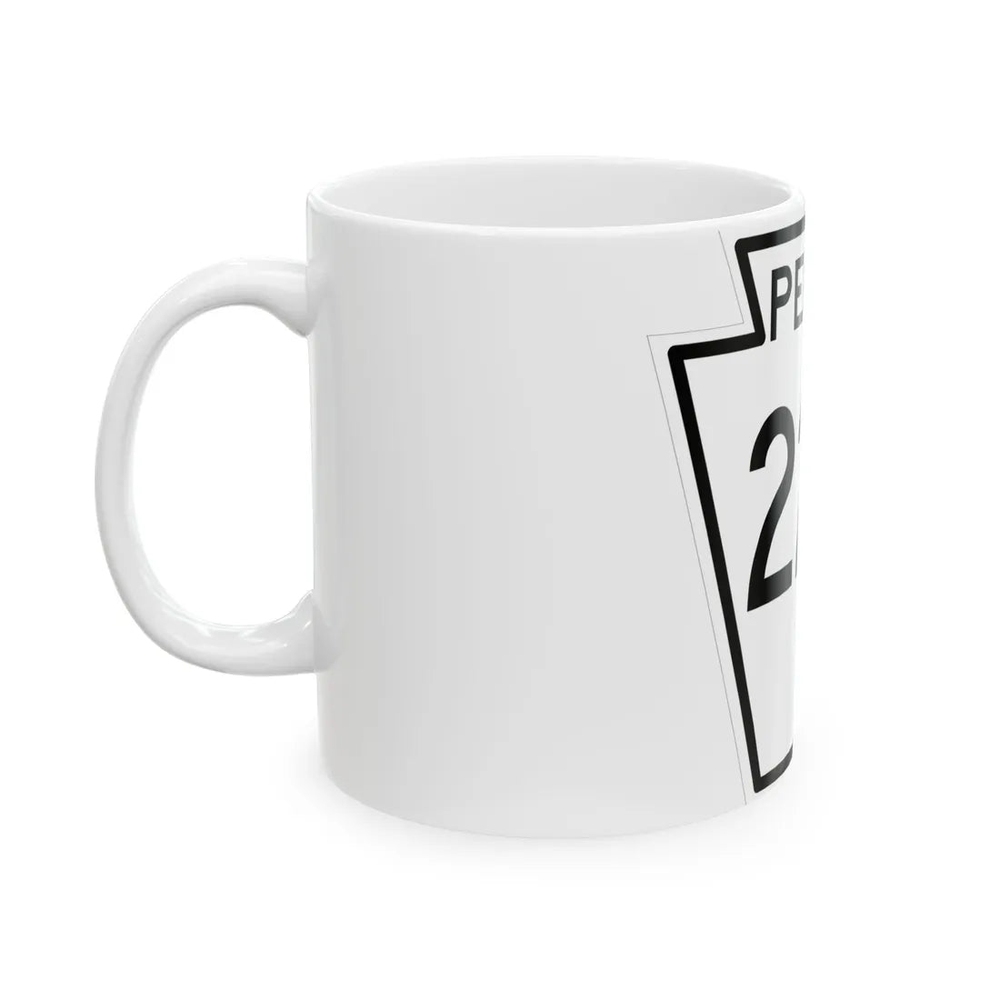 PA-228 1948 (Pennsylvania) (Road Sign) White Coffee Mug - Go Mug Yourself
