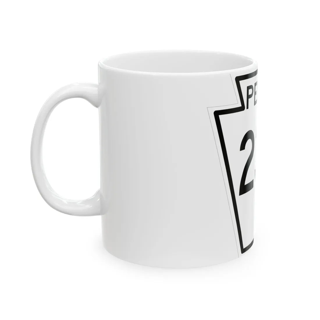 PA-232 1948 (Pennsylvania) (Road Sign) White Coffee Mug - Go Mug Yourself