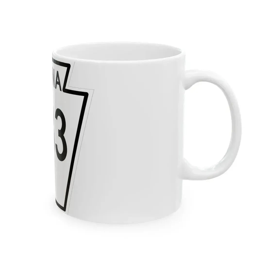 PA-233 1948 (Pennsylvania) (Road Sign) White Coffee Mug - Go Mug Yourself