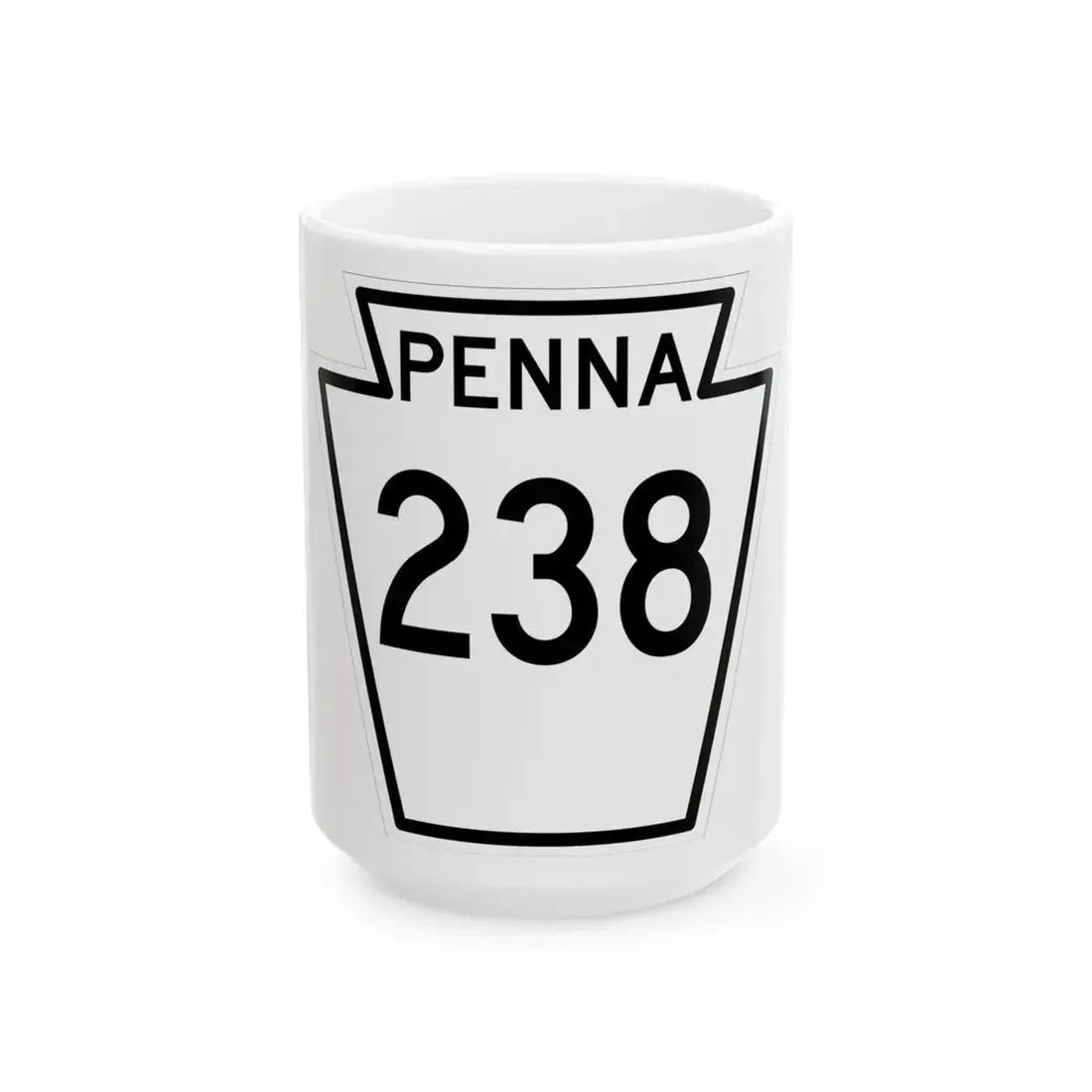 PA-238 1948 (Pennsylvania) (Road Sign) White Coffee Mug 15oz - Go Mug Yourself