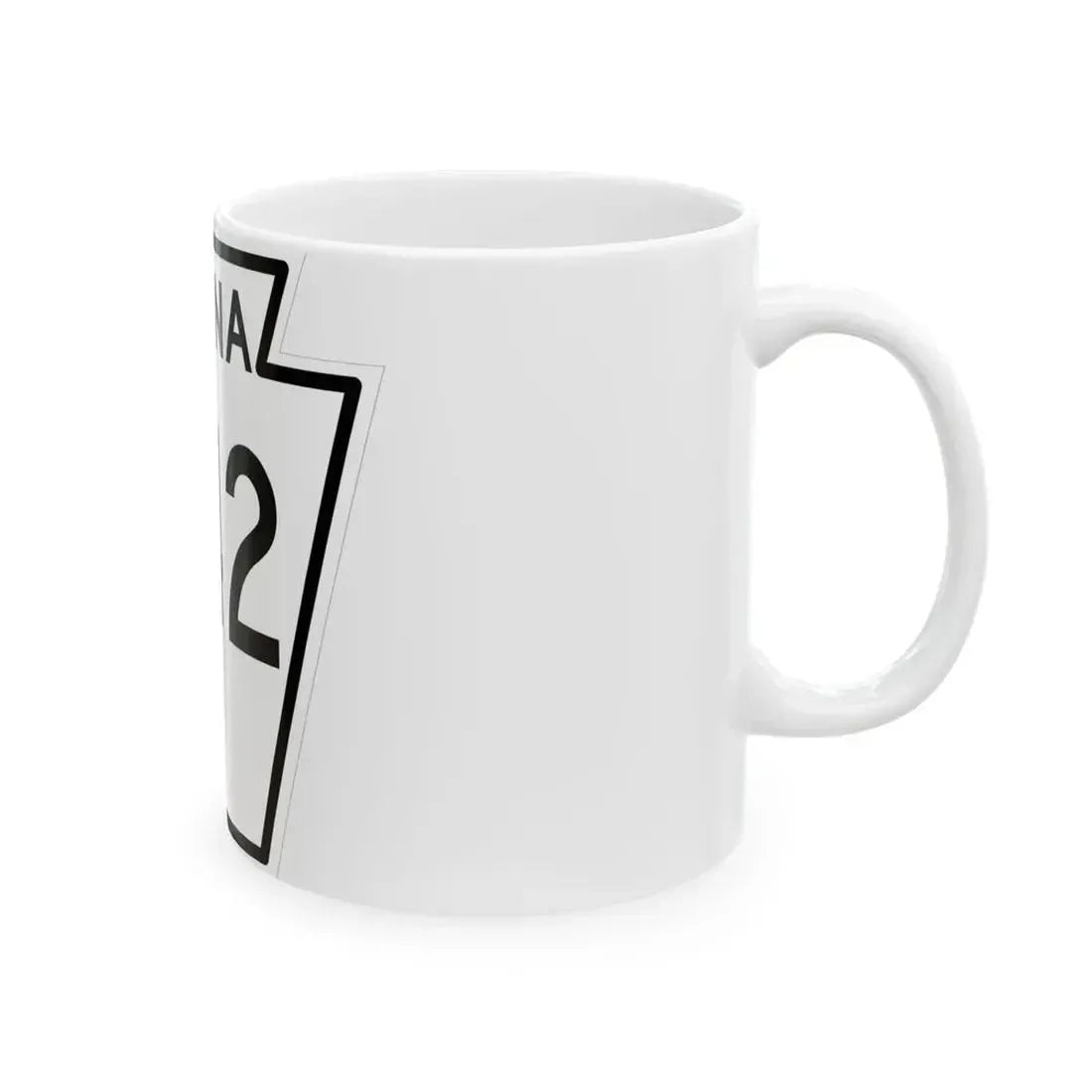 PA-242 1948 (Pennsylvania) (Road Sign) White Coffee Mug - Go Mug Yourself