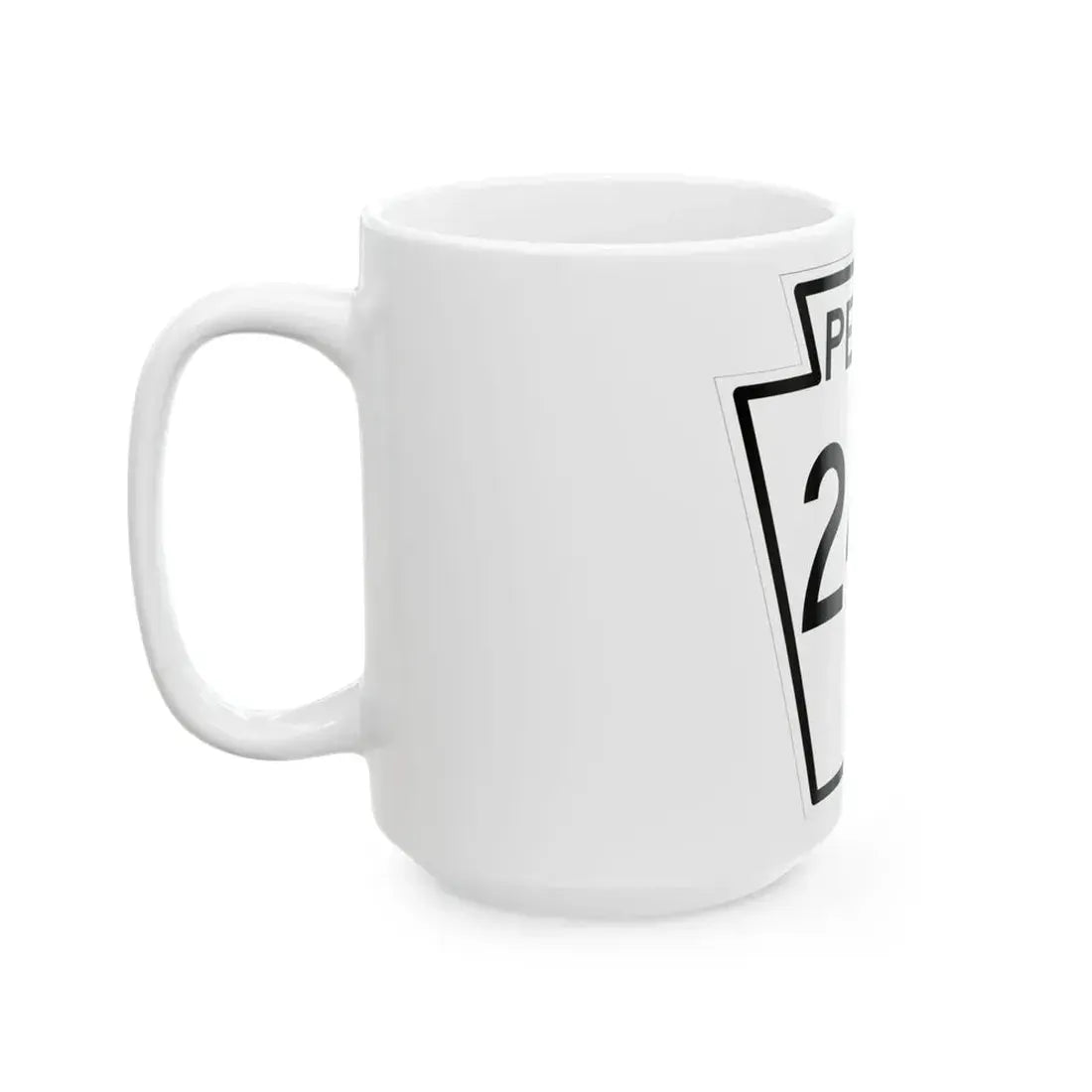 PA-247 1948 (Pennsylvania) (Road Sign) White Coffee Mug - Go Mug Yourself