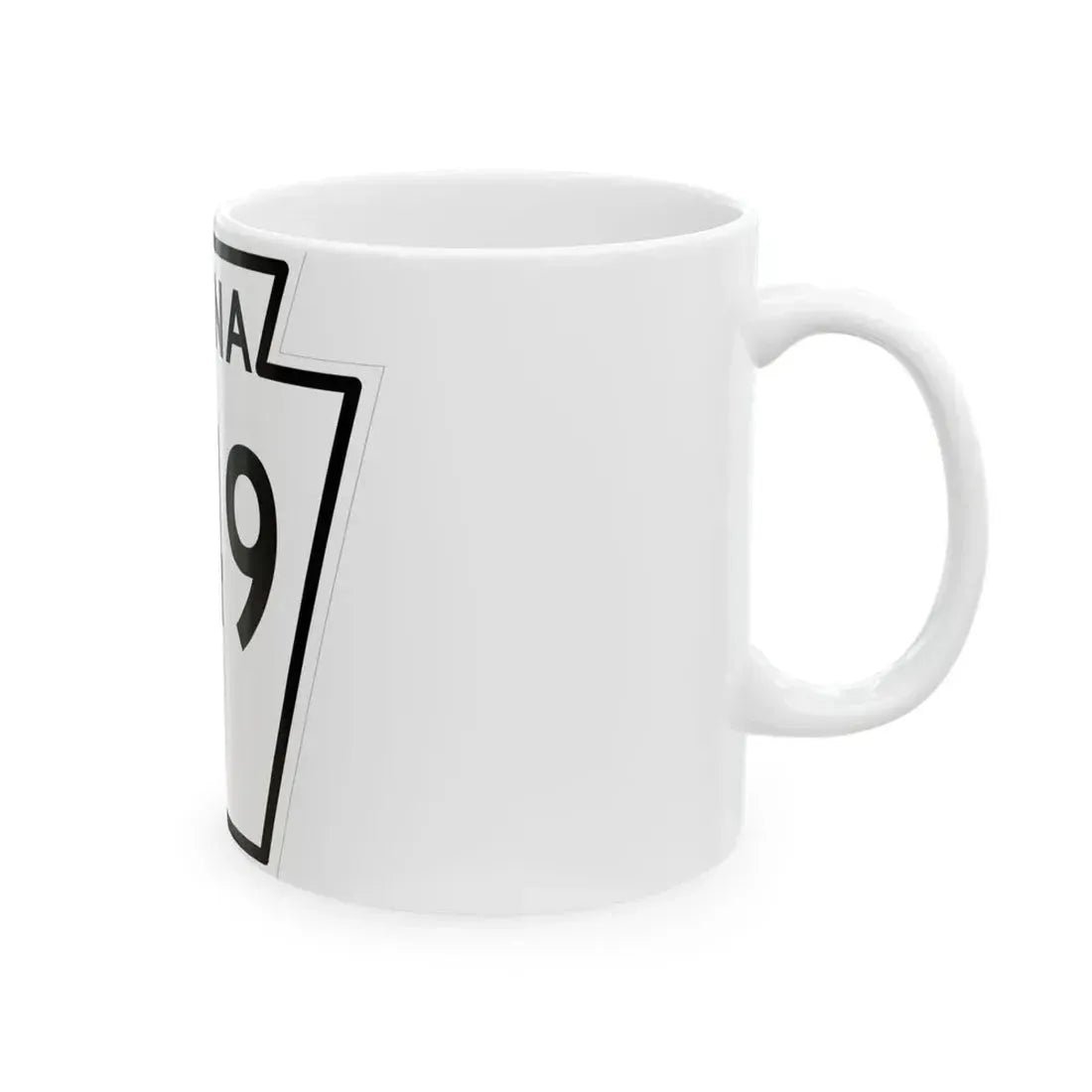 PA-249 1948 (Pennsylvania) (Road Sign) White Coffee Mug - Go Mug Yourself