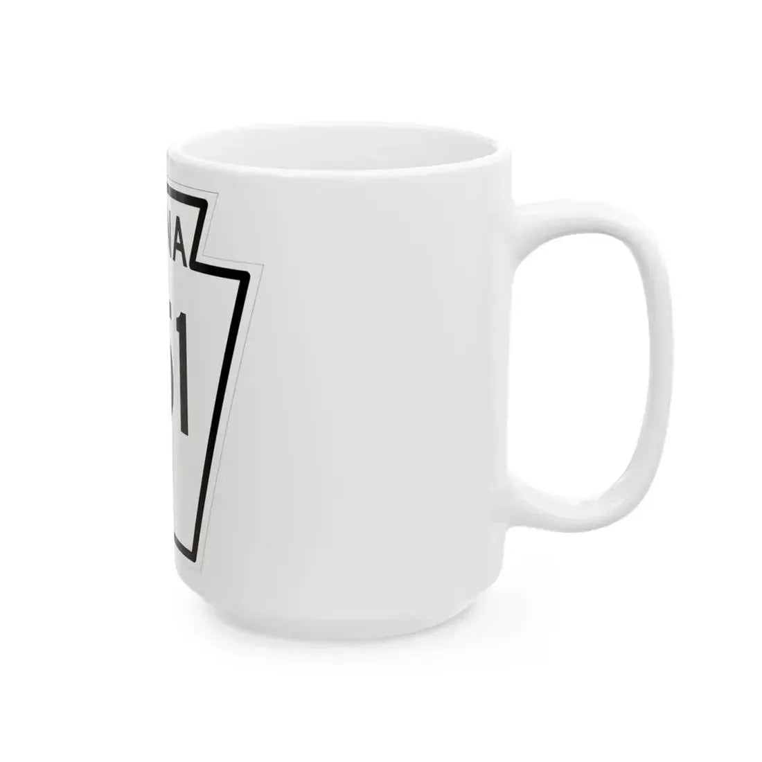 PA-251 1948 (Pennsylvania) (Road Sign) White Coffee Mug - Go Mug Yourself