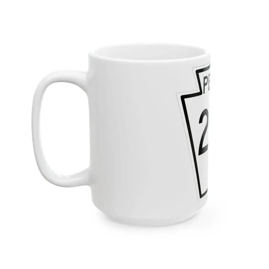 PA-253 1948 (Pennsylvania) (Road Sign) White Coffee Mug - Go Mug Yourself