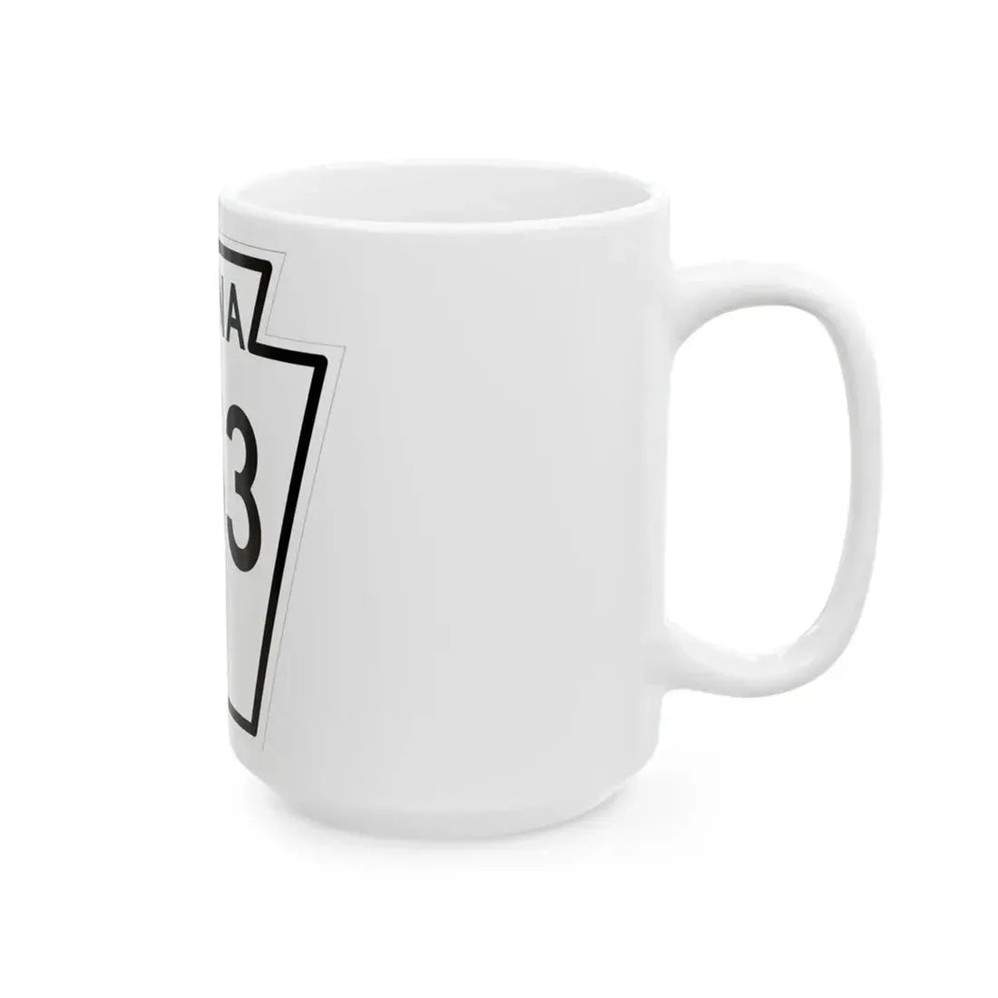 PA-253 1948 (Pennsylvania) (Road Sign) White Coffee Mug - Go Mug Yourself