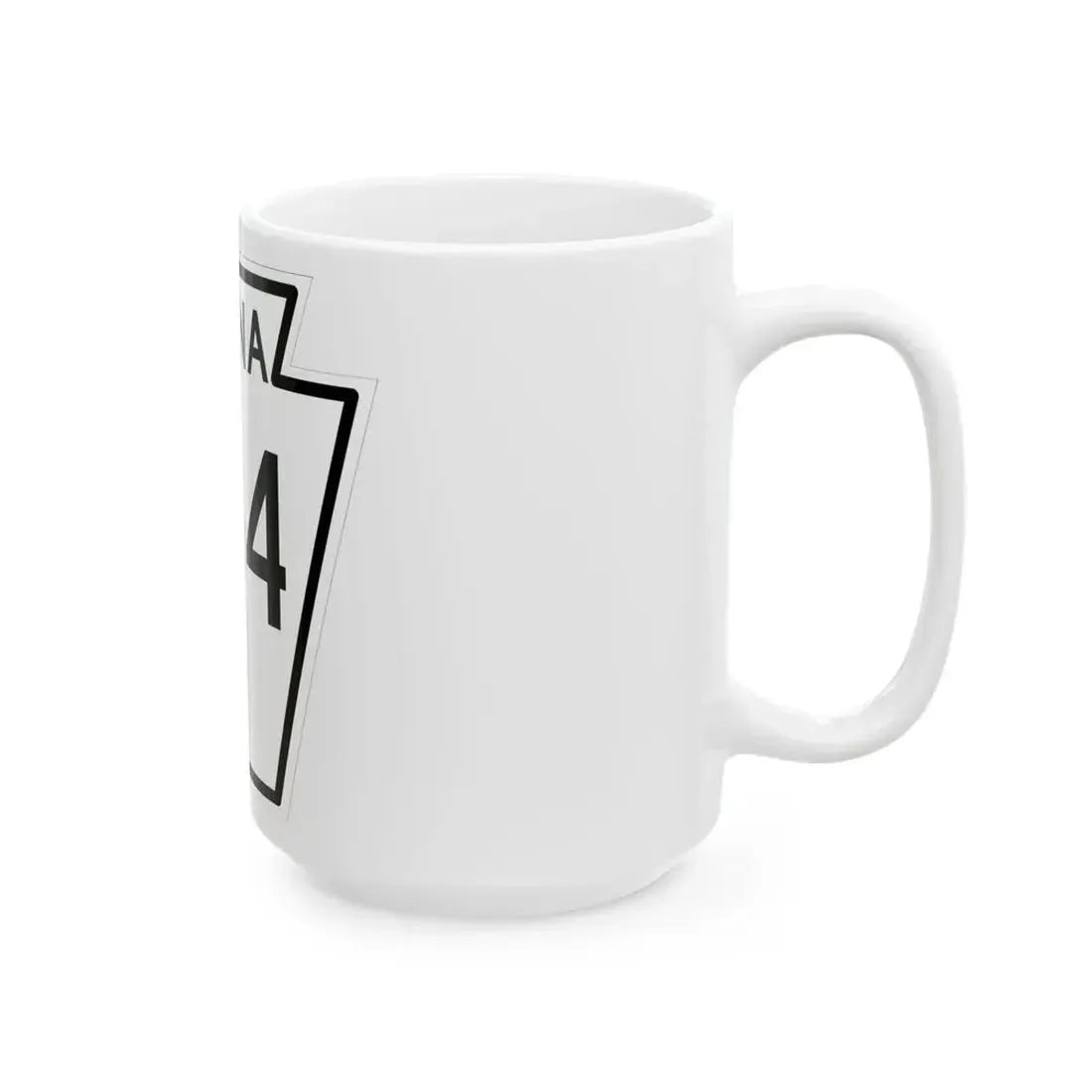 PA-254 1948 (Pennsylvania) (Road Sign) White Coffee Mug - Go Mug Yourself