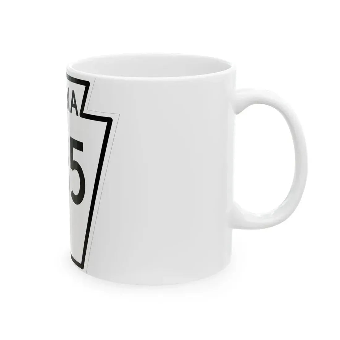 PA-255 1948 (Pennsylvania) (Road Sign) White Coffee Mug - Go Mug Yourself