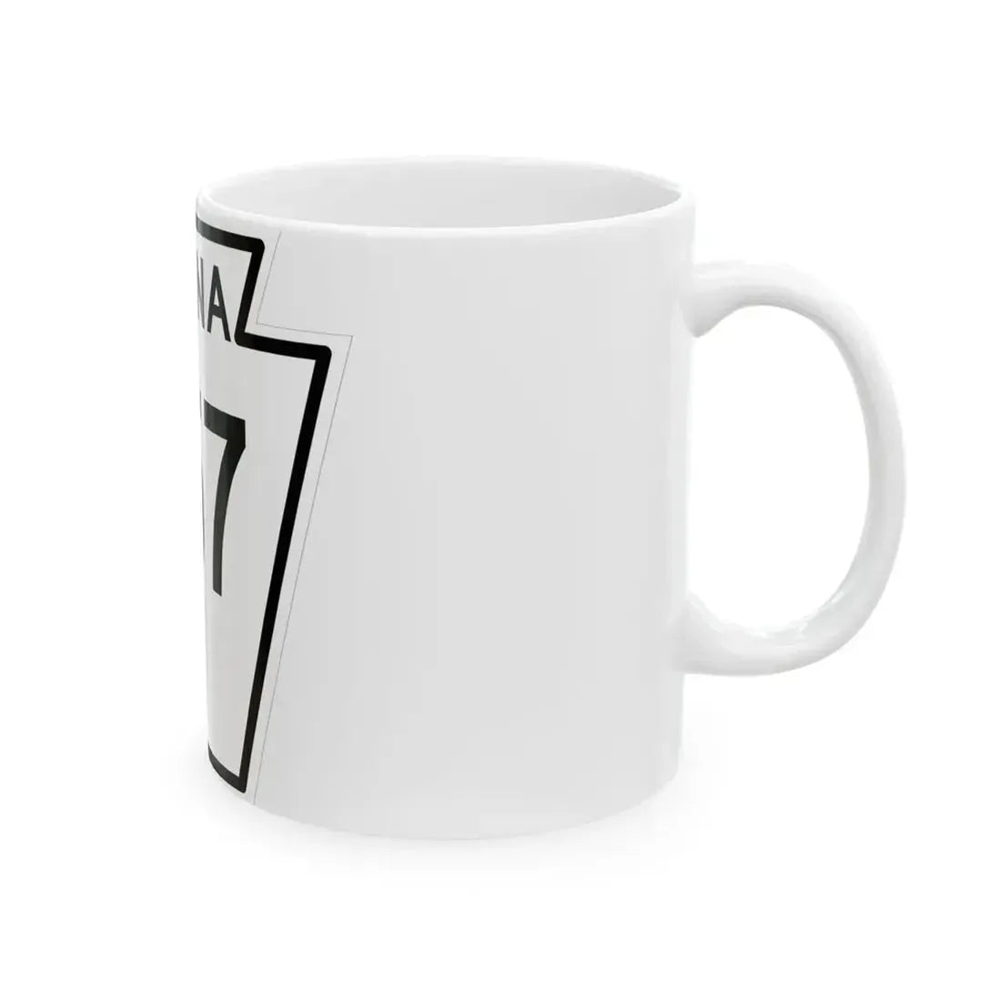 PA-257 1948 (Pennsylvania) (Road Sign) White Coffee Mug - Go Mug Yourself