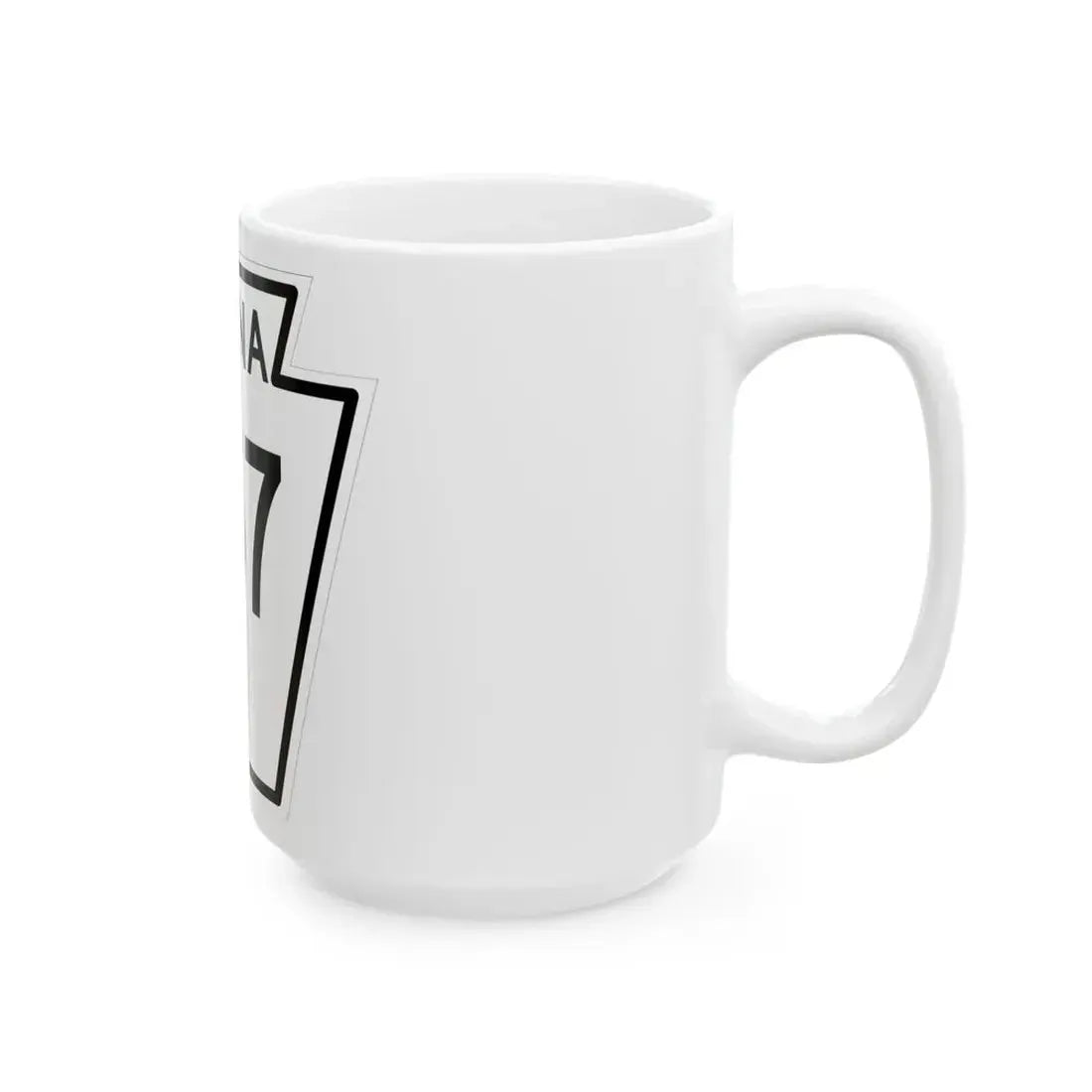 PA-257 1948 (Pennsylvania) (Road Sign) White Coffee Mug - Go Mug Yourself